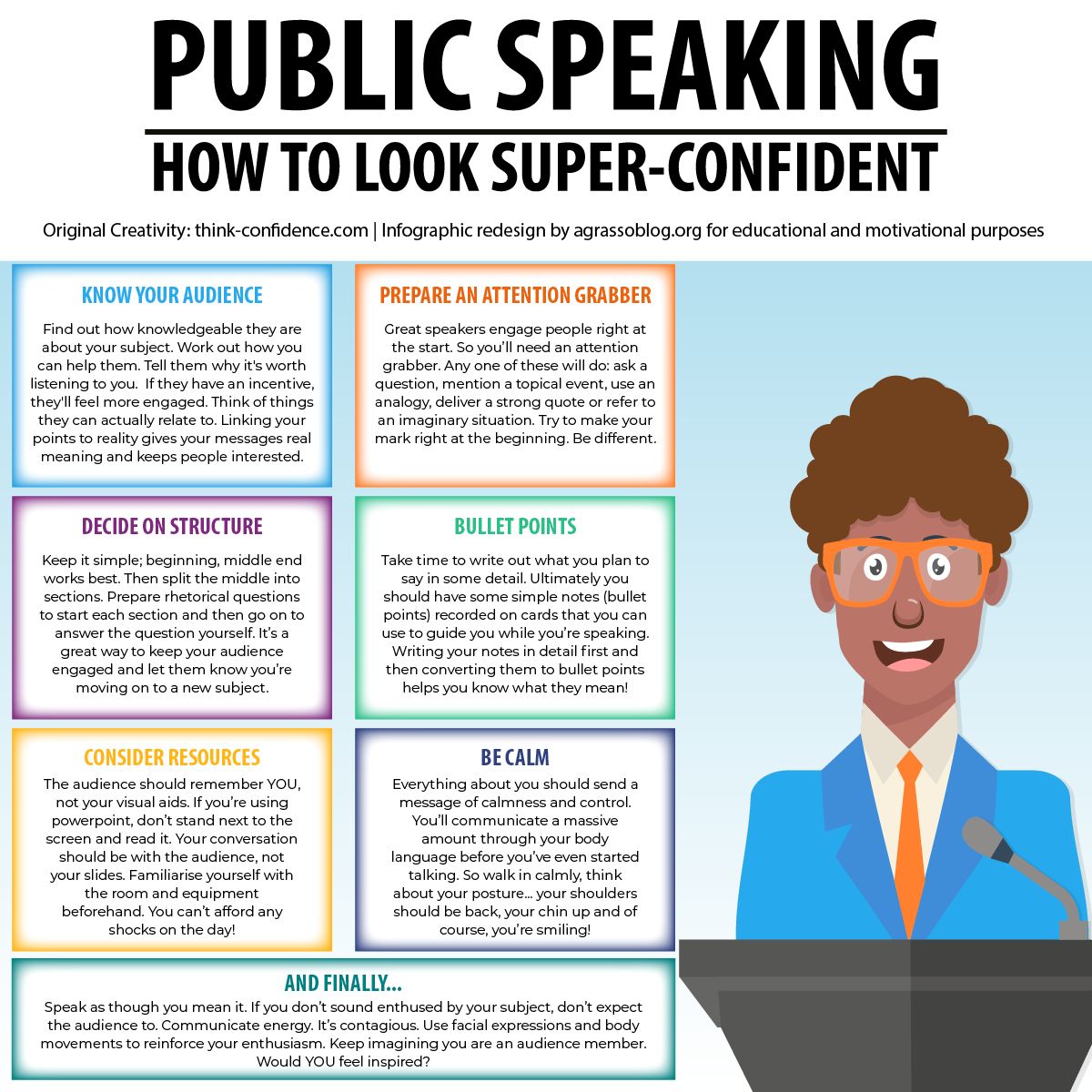 Public speaking is an art of conveying ideas with clarity and conviction. Through a blend of authenticity, preparation, and empathy, you as a speaker can connect deeply, leaving lasting impressions on audiences. 

#PersonalGrowth #PublicSpeaking #Motivation