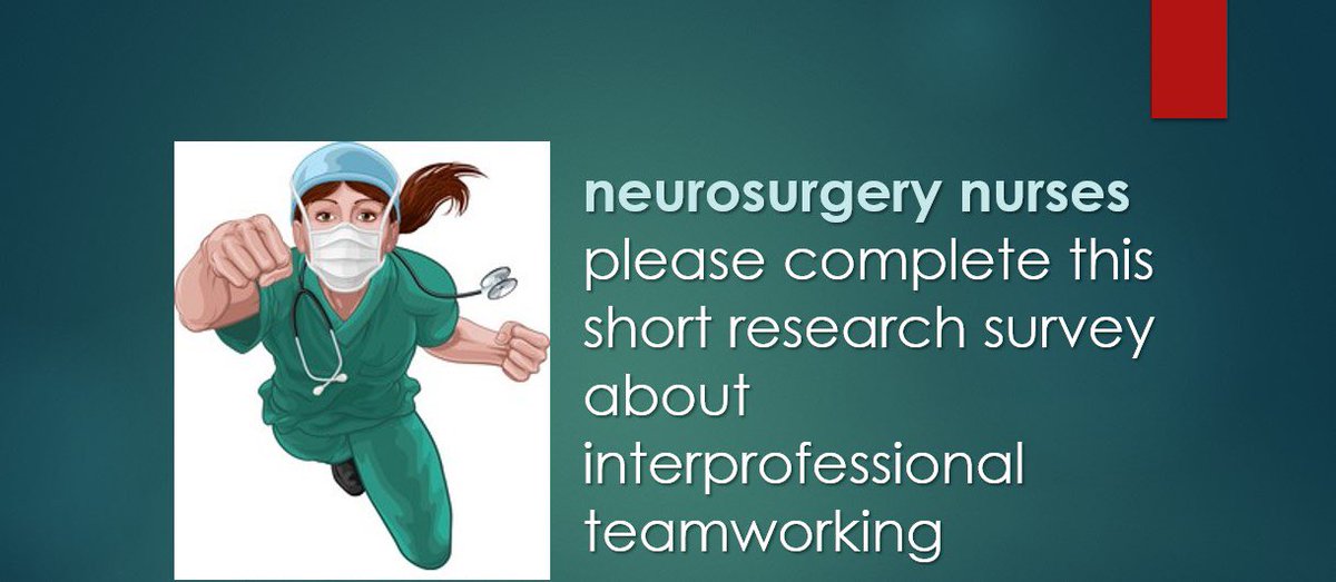 Really keen to hear from more nurses for this research study about Interprofessional teamworking in neurosurgery app.onlinesurveys.jisc.ac.uk/s/plymouth/int… @theRCN @UKBANN