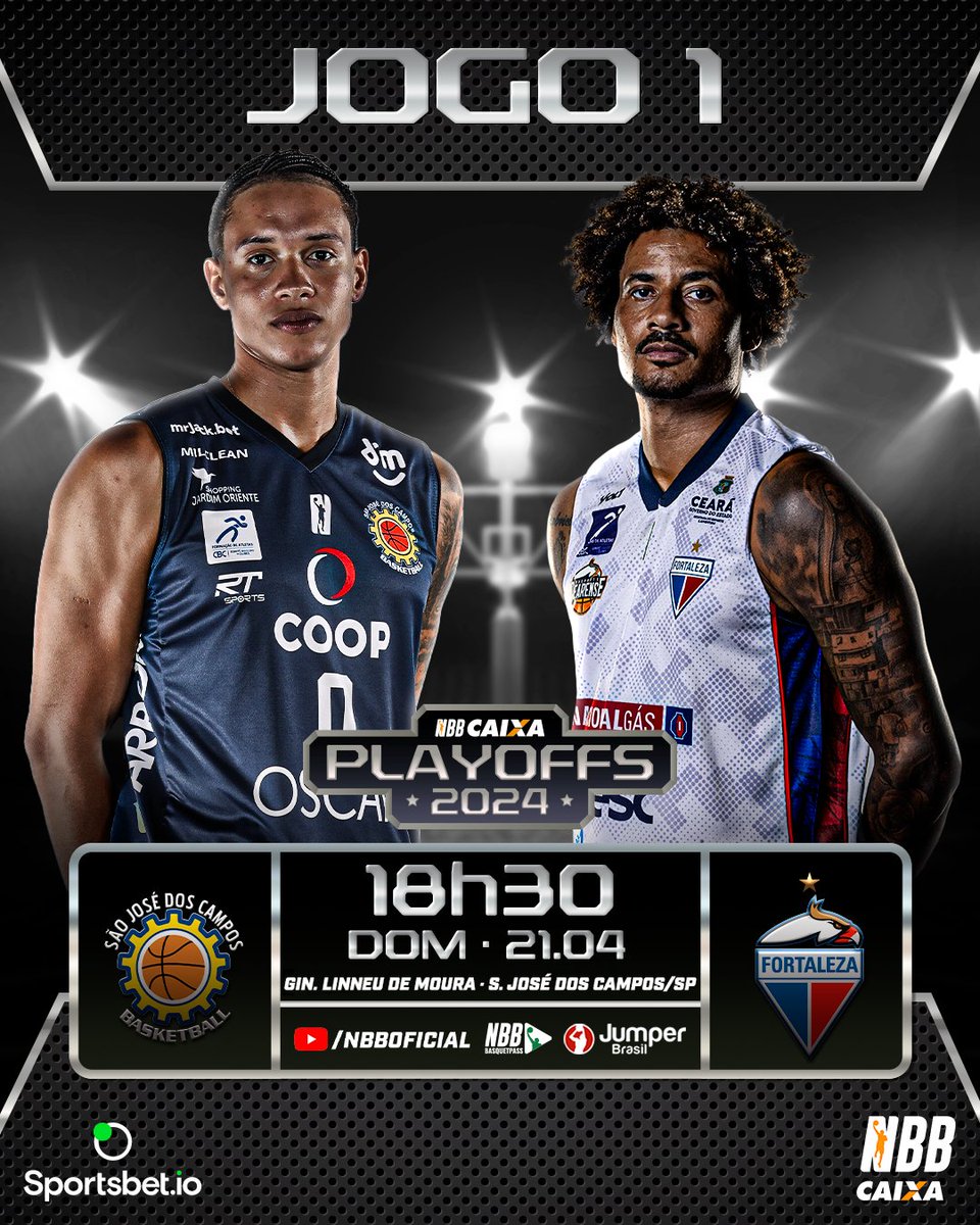 PROMESSA DE DUELO (MUITO) DISPUTADO! 😤

🏀 Coop São José x <a href="/FECBasqCearense/">Fortaleza Basquete Cearense</a>
➡️ Oitavas de Final (Jogo 1)
📅 21/04 | 🕗 18h30
🏟️ Ginásio Linneu de Moura (São José dos Campos)
📺 YouTube do #NBBCAIXA, <a href="/basquetpass_br/">NBB Basquet Pass Brasil</a> e <a href="/jumperbrasil/">Jumper Brasil | NBA | NFL</a>
🎟️ Ingressos: Coop São José

Deixe seu palpite