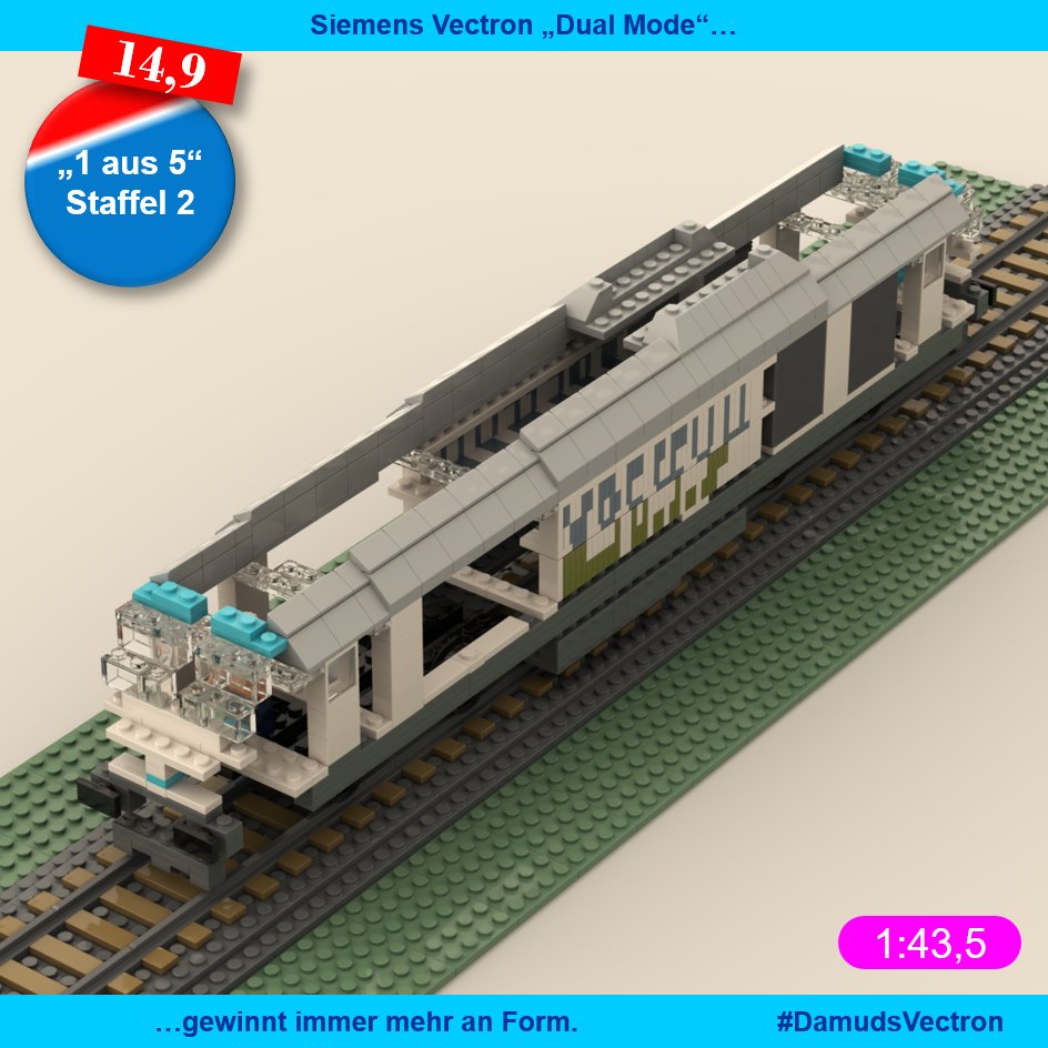 MartyRenger's tweet photo. Mein Legomodell des Siemens Vectron "Dual Mode".
Beiträge, bei denen die Lok noch am Bau ist, kommen nicht bei allen in der Community an.
Das ist mir egal. Notfalls entfolgen!
Was ich bisher zum Vectron gepostet habe, findet Ihr unter #DamudsVectron #Vectron #Eisenbahn #Lego https://t.co/DVjEw1js8t