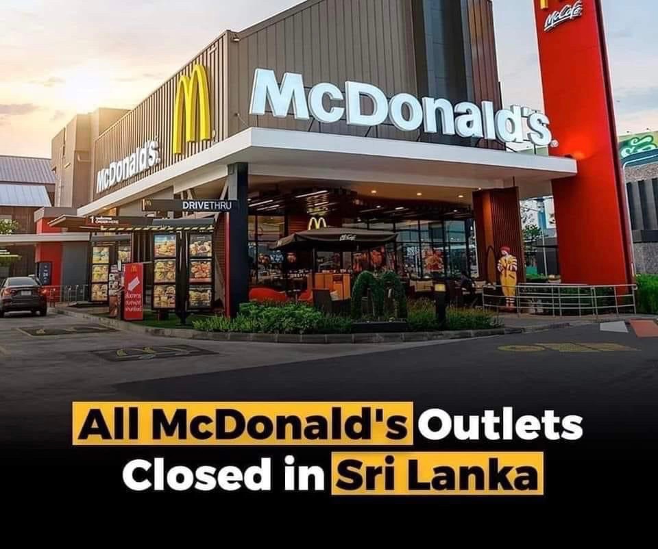 Hindistan Siyonist kıçı yalarken güneyindeki Sri Lanka adasındaki boykota dayanamayan McDonald’s tüm şubelerini kapattı.

Türkiye’de tek şube kapandı mı?