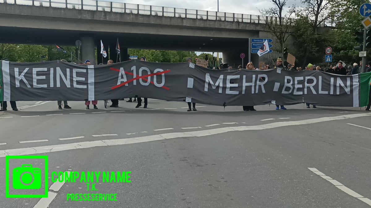Klimaschutz statt Autobahn! Demo auf der A100!🔥 #b2104