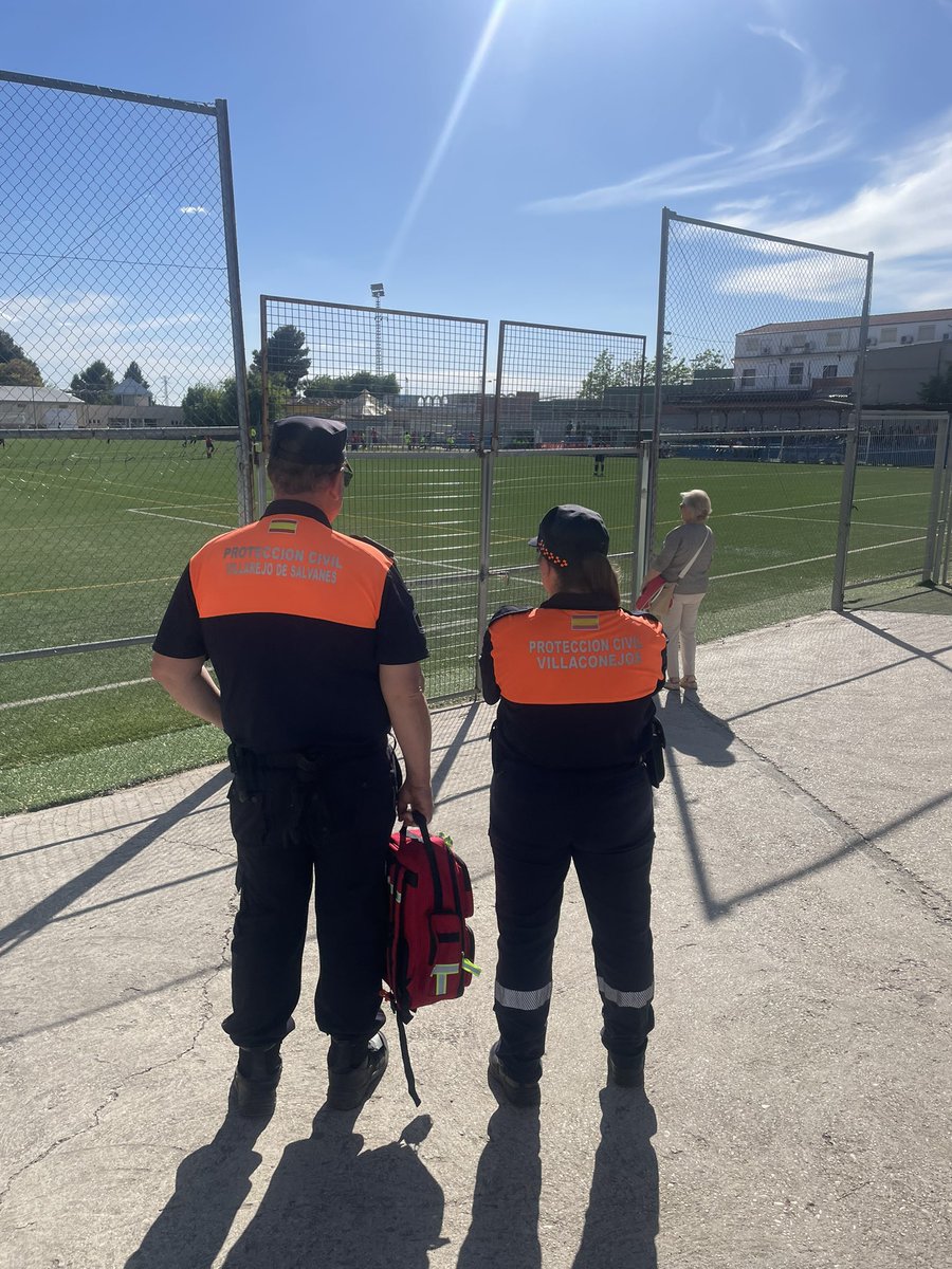 20-4-2024, en la tarde hoy cubrimos el servicio preventivo, el evento deportivo ⚽️⚽️ en #villaconejos