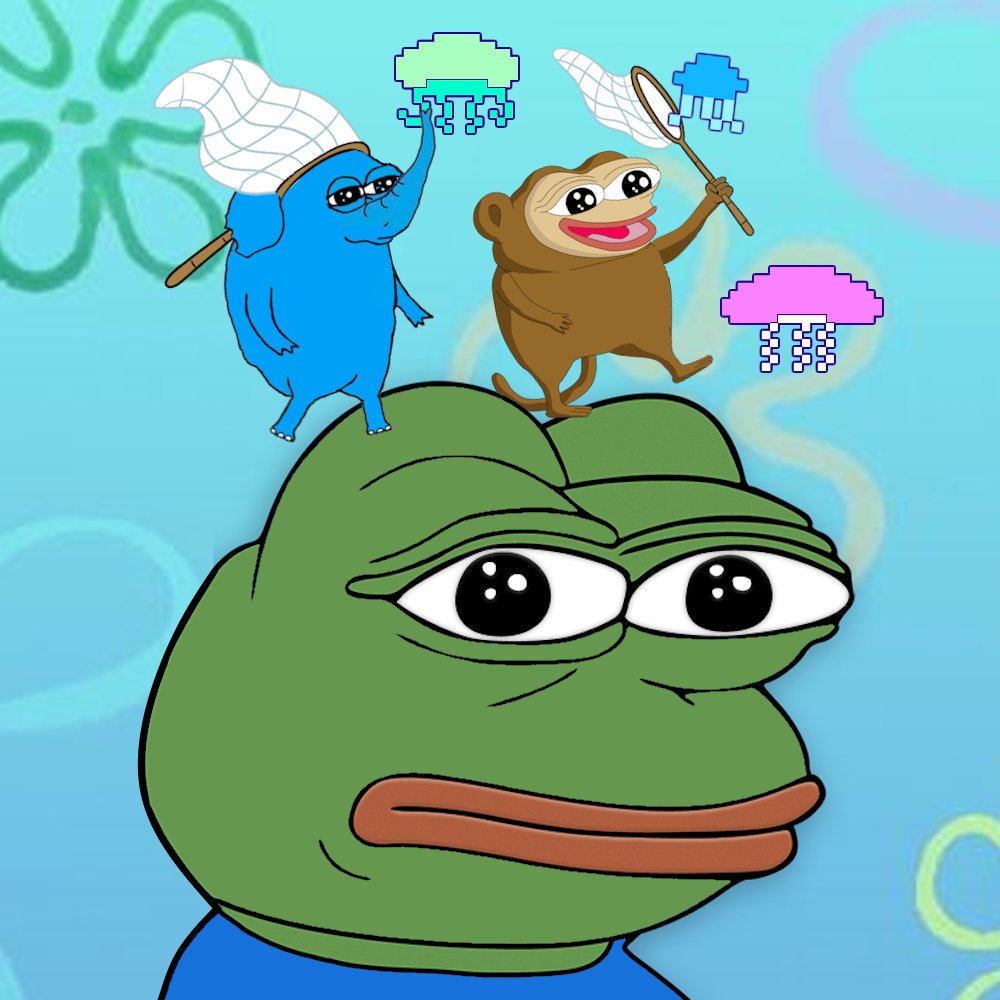 Welcome $Jelli the Jellyfish to our frenly group of #frencoins. The Jellies have been swimming around the pond of #ERC20i. #foodpepe might join for a little lap soon(TM). @JelliERC20i @monkeypeepo @elephant_pepe1 $PWIF $BANANAS $ELEPEPE #base #basechain #memecoins