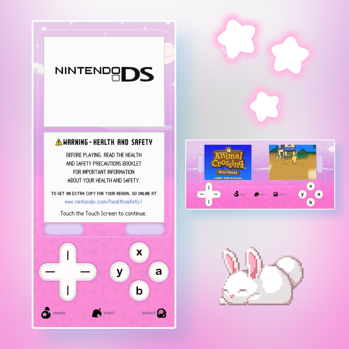 lowenergygirl's tweet photo. જ⁀➴₊⊹ FREE animal crossing: wild world themed NDS delta emulator custom skins

“barbie” &amp; “sunburst” 🩷✨🍊🌷🌲

🔽 links below https://t.co/0GIRoSsLsF