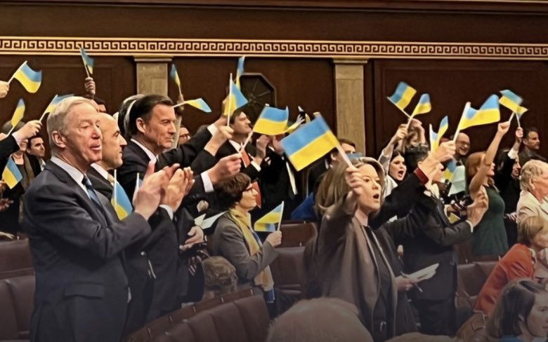 I will give anyone $1,000 for a picture of the entire Ukrainian Congress waving American flags. My DM is open, I’m waiting.