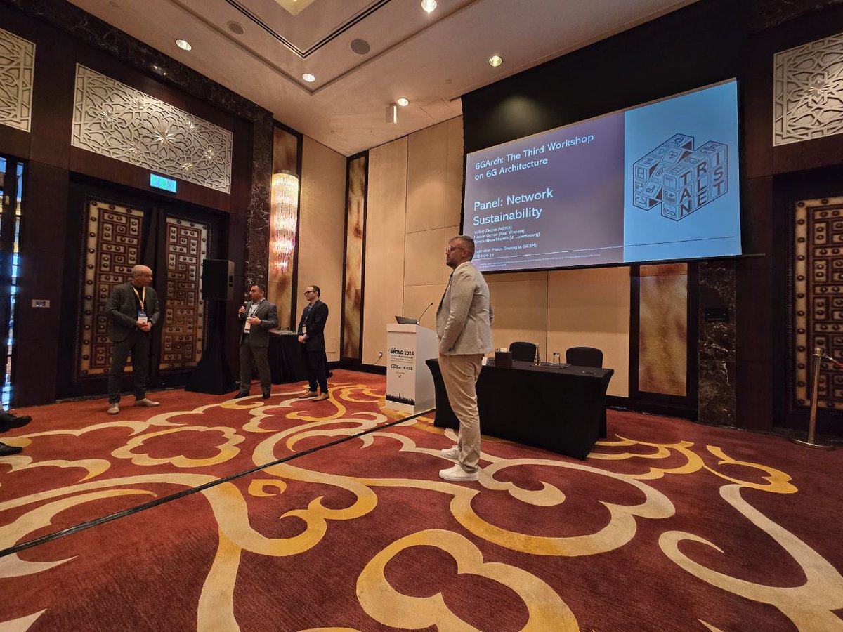 In <a href="/trialsnet/">TrialsNet Project</a> , we are working on the Network Sustainability topic (we are discussing our methodology in the upcoming Deliverable D3.2). We had a nice discussion this morning in a panel at the 6GArch Workshop. Many questions on such an interesting area and a lot of work ahead.