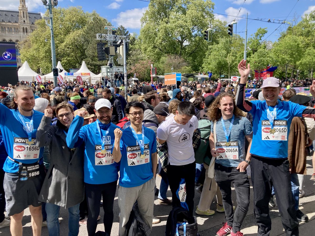 StefanSzeider's tweet image. It was fun to participate today at the Vienna City Marathon Relay Race with two teams of the Algorithms and Complexity group. Many thanks to ⁦⁦@tuvienna⁩ for sponsoring the tickets. #VCM2024