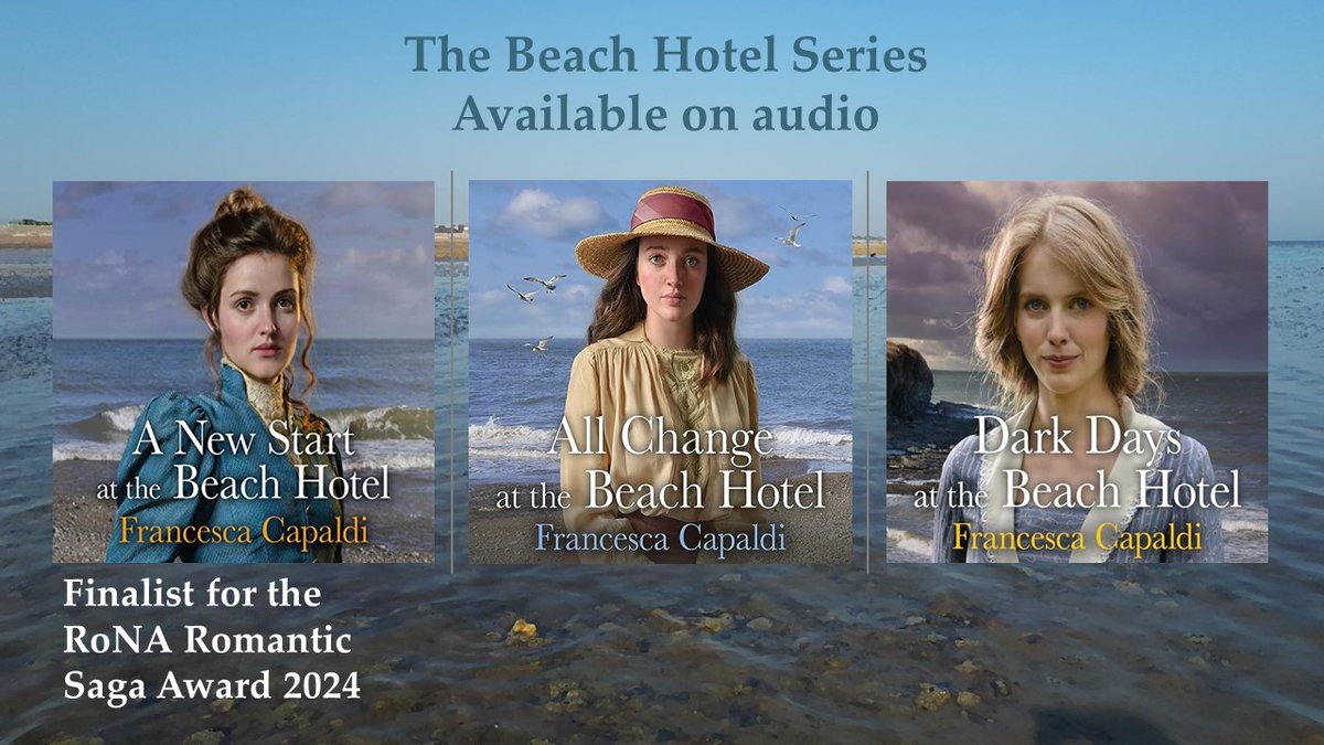 All the books in the Beach Hotel series are available as #audio books, beautifully narrated by @beaton_eilidh.
🇬🇧amzn.to/3xFEzh8
🇦🇺amzn.to/3geDtyh
🇺🇸amzn.to/3alz9JU
🇨🇦 amzn.to/3ajhgv8
#HistoricalRomance #HistoricalFiction #WW1 #seaside