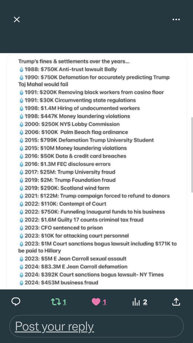 Here are just a few of trump’s cases - maybe media should post these