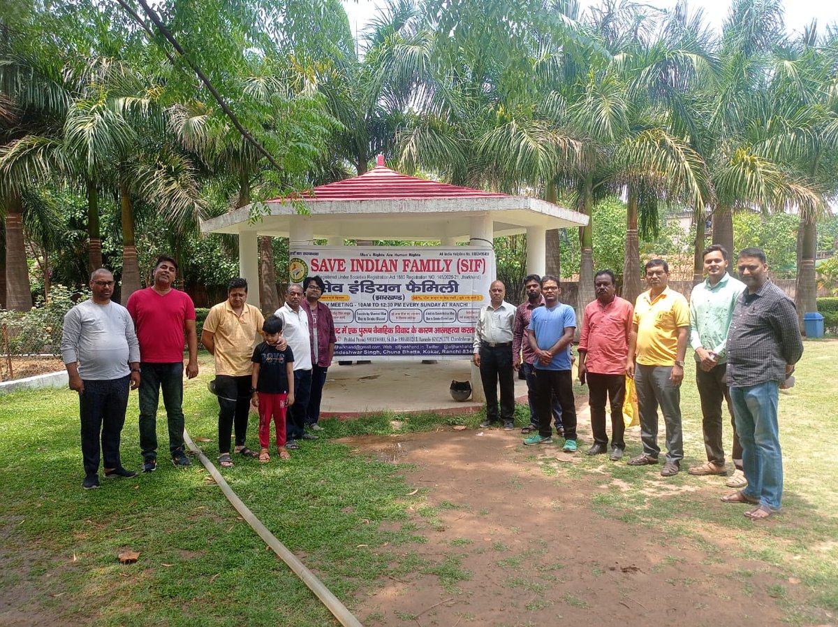 PrahaladPrasa13's tweet image. SIF-JHARKHAND Sunday weekly meeting at Oxygen Park Ranchi on 21.04.24 to discuss how to save men from misuse of sec 498A. Supreme Court Imposes Rs 5 Lakh Cost On Wife&apos;s Father For Filing False Cases At Different Places To Harass Husband. Scrap 498A. @JharkhandPolice @JharkhandCMO