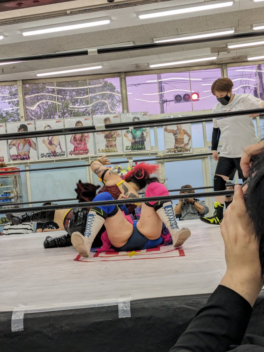 Yappy crashes Crea to the mat, twice! #IceRibbon #PUREJ