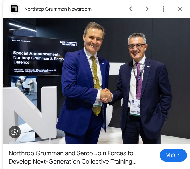 April 2023 "Serco awarded contract to maintain and operate UK Air