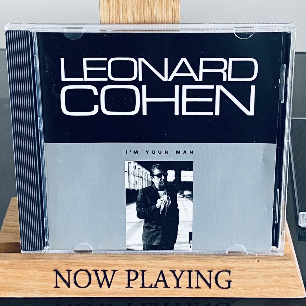 Listening to Leonard Cohen His eighth album from 1988 “I’m your Man” An ultramodern jump in production for Cohen back then which strands the sound of the record firmly in the 80s, but the songs are fabulous and timeless