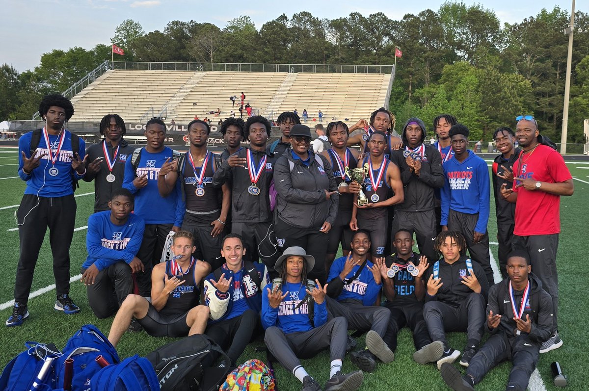 Heritage High School 5A R- 8 Runner up @patriots_hhs
School record 4x400🚨 3:20.01🚨
🥇4x100(42.05), 100m(10.95), 800m (1:59)
🥈100m, HJ, LJ, TJ, 4X200, 4X400
🥉100m, 200m, 300mh, HJ, LJ, TJ, 4X800 
Host of PR's that contributed to this performance #ALWAYSGOD 
L.O.V.E.. MOVEEEEE