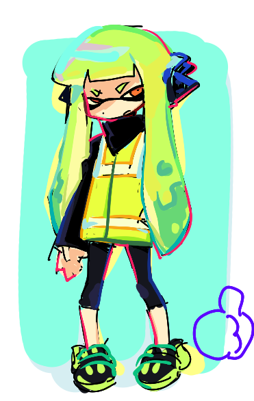 트친 마그마 난입해서 그린그림..