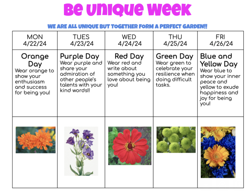 This week is BeYOUnique Week at Windsor! We are celebrating everyone's differences.

Check out our optional dress up days, Wildcats!
#d25itspersonal <a href="/WindsorWildcats/">WindsorWildcats</a> <a href="/ahsd25dss/">D25 Student Services</a>
