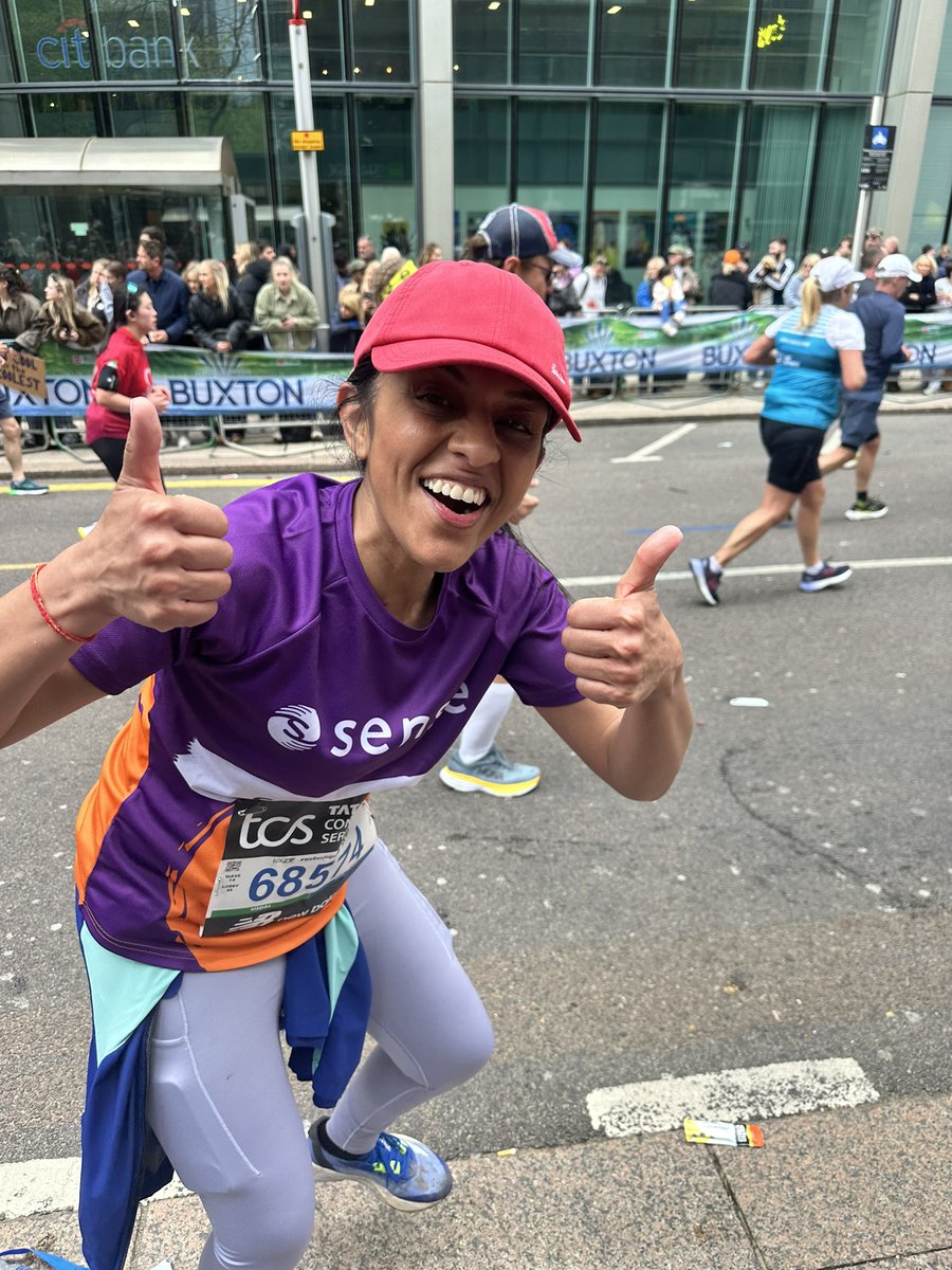 @SonaliKinra - you’re crushing it! 19 miles done … you keep going! So proud of you running for @sensecharity