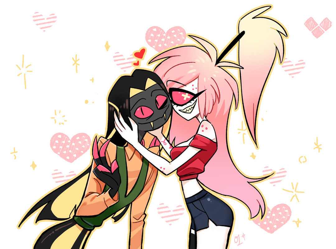 🐍🍒
I love this little silly couple🥰
#HazbinHotel #Cherrisnake
#SirPentious #CherriBomb