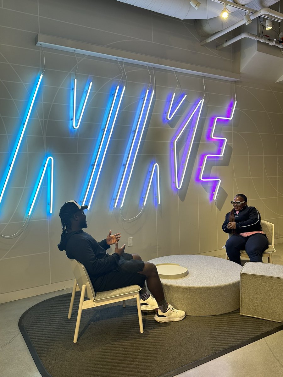Yesterday @Nike invited me to discuss potential collaborations with my software company @VerveAR 🎉 The amazing part is my mom is able to witness this moment with me 😀 God is the greatest 🚀🙏🏿📈