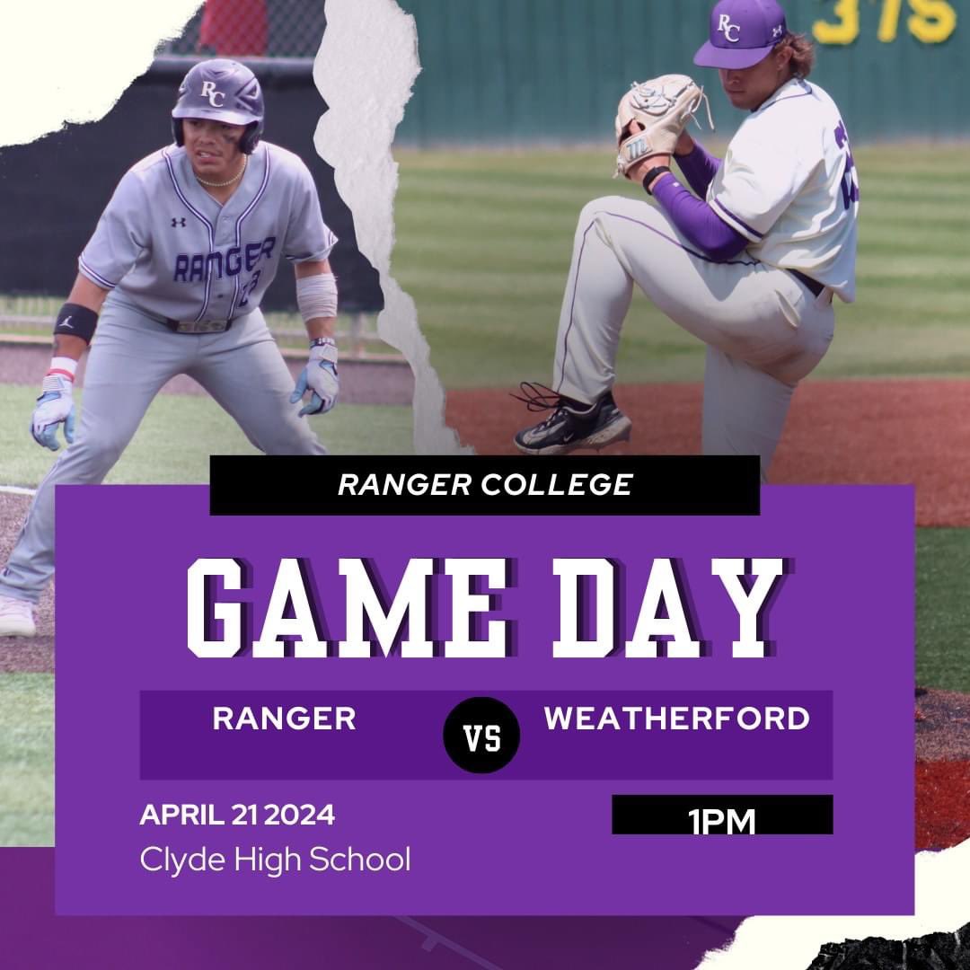 Location Change! Todays games against Weatherford will now be played at Clyde High School. Games will start at 1pm #rangercollege #pistolsup #WJR #pressuremakesdiamonds