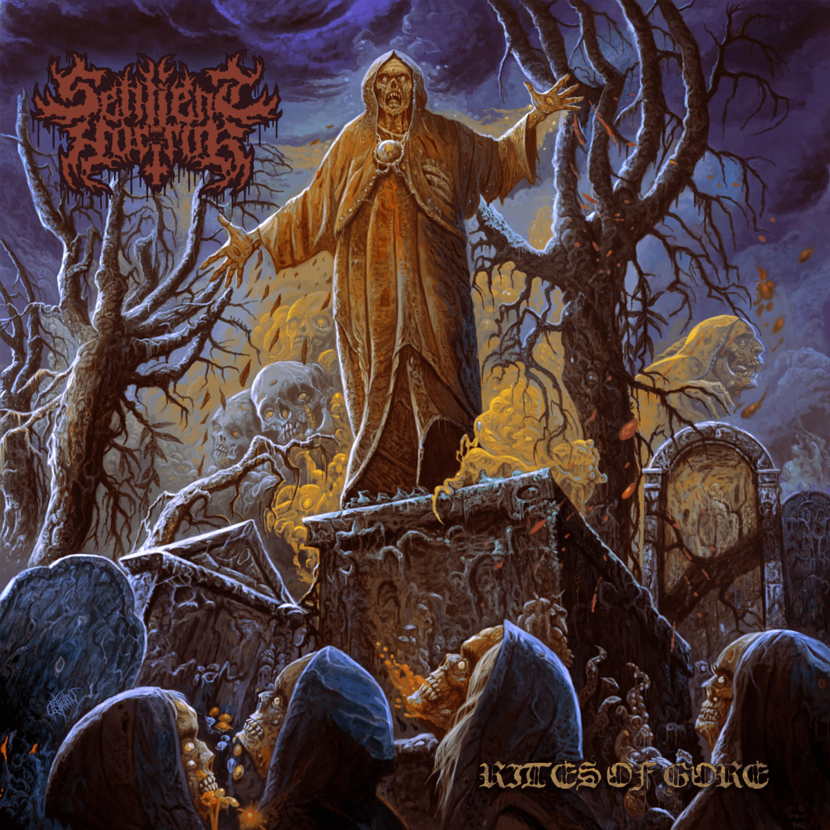 April 22nd, 2022 Sentient Horror released album: Rites of Gore. #deathmetal 🇺🇲 sentienthorror.bandcamp.com/album/rites-of…