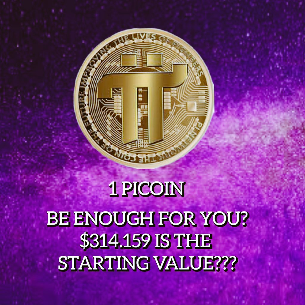 Will 1 PICOIN BE ENOUGH FOR YOU? IF THE STARTING VALUE IS $314,159? 

IF YOU SUPPORT 
OPEN MAINNET 
JUNE 28/2024 
And $314,159
DROP YOUR 
COUNTRY FLAG AND LIKE AND RETWEET, 10k LIKES TARGET 🎯 
#PiCoin #PiCoreTeam
 #Openmainnet #PiNetwork #OPENMAINNETJUNE2024

Tags (