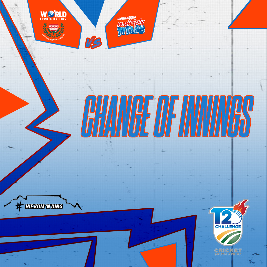 INNINGS BREAK | World Sports Betting Western Province 113/9 (20). B. Hendricks (6*), Bedja (0*). Verreynne 48. Dala 3/13, Bosch 3/21. #WPcricket #westernprovince #BoysInBlue💙#WSBWP🧡 #WSBNewlands #WozaNawe #T20Challenge