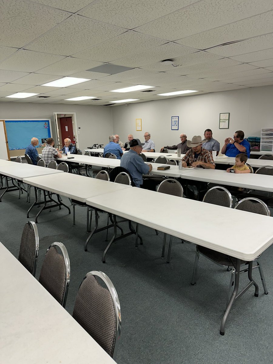 Grateful to be teaching at our monthly men’s breakfast this morning and then Sunday school later