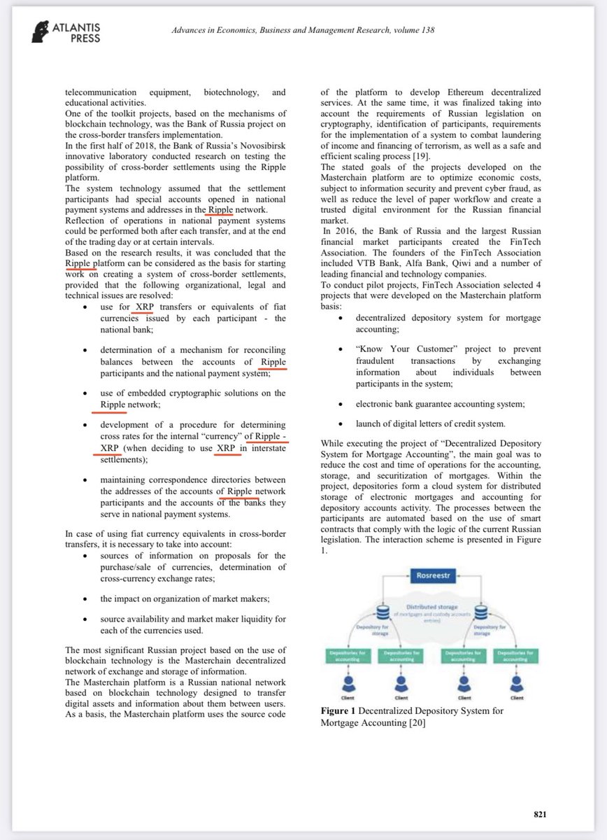 WOW! 💥 According to a document about the Central of Bank of Russia 🇷🇺 they will most likely use #XRP for cross-border payments! Keep in mind that BRICS currency will be launched in 2024 - it will be gold-backed and based on blockchain 😏 BRICS 🤝🏼 XRP Source: