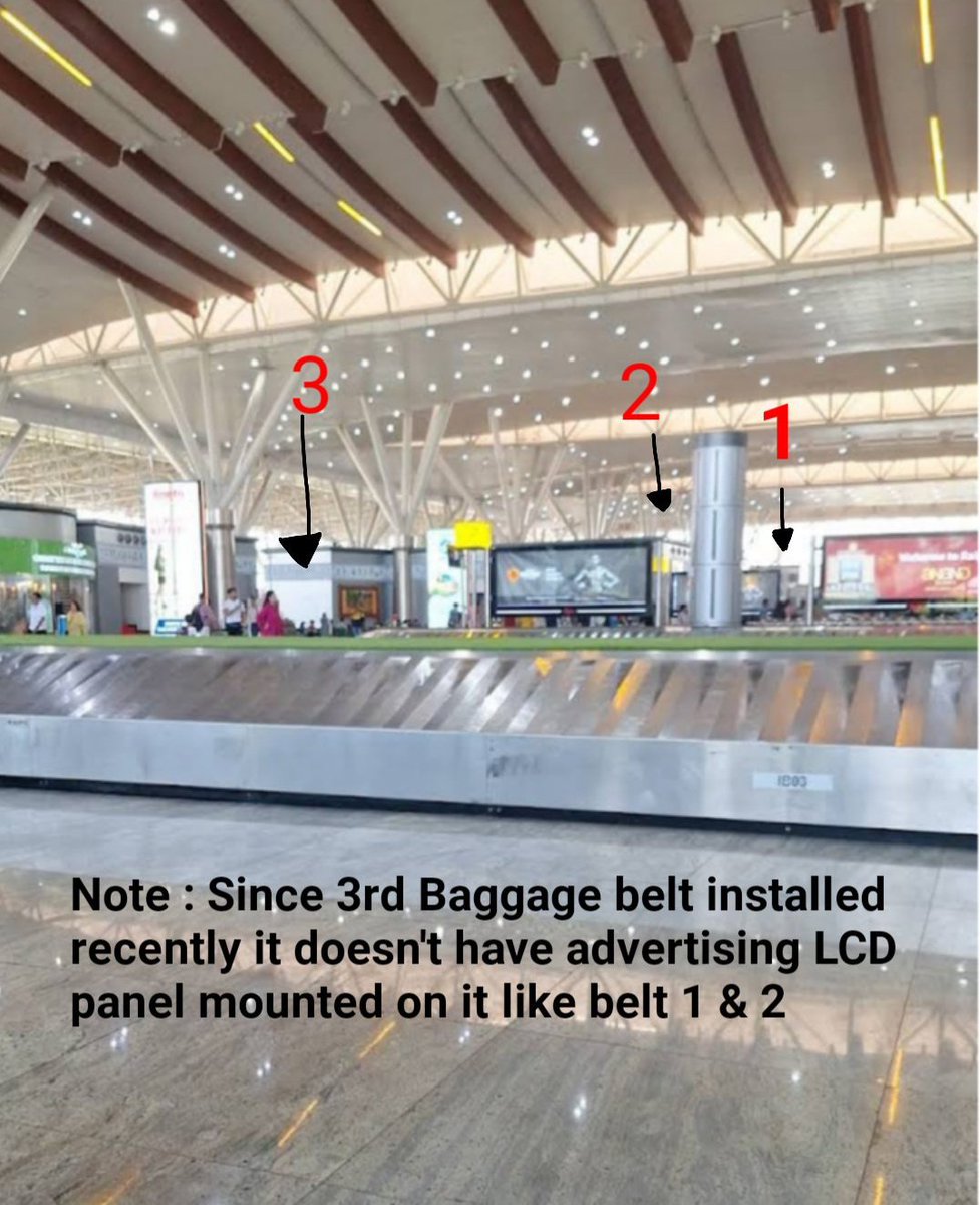 36GarhIndex's tweet photo. AAI installed third conveyor baggage belt at 
SV Airport Raipur 😊 . https://t.co/79WpnD3g4Q