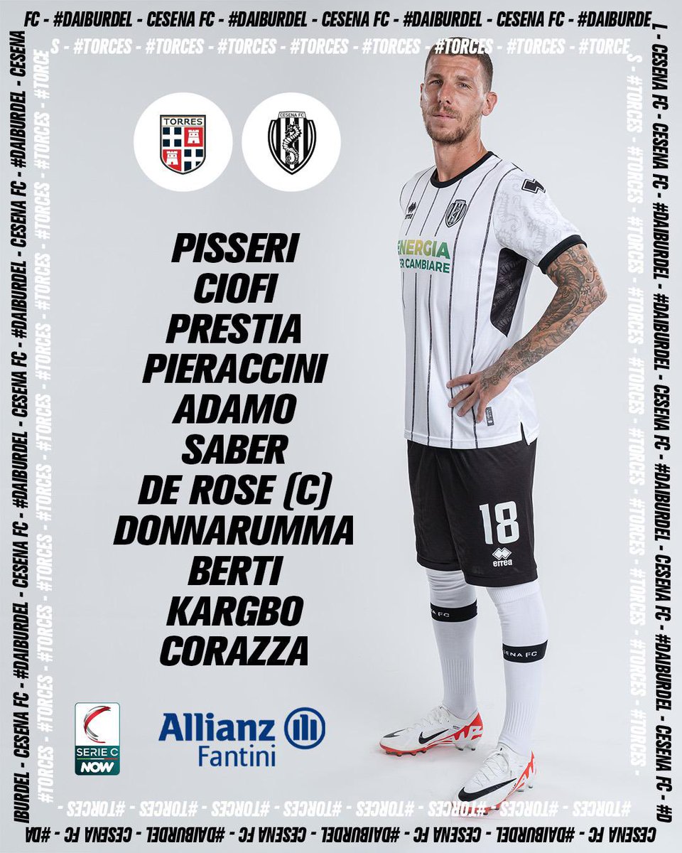 Un’ora a #TorCes⏳ Questi i nostri 1️⃣1️⃣👇🏼 Offerto da @AllianzFantini #DAIBURDEL Scarica l'app: Apple  -> tinyurl.com/cesena-app-ios Android -> tinyurl.com/cesena-app-and…