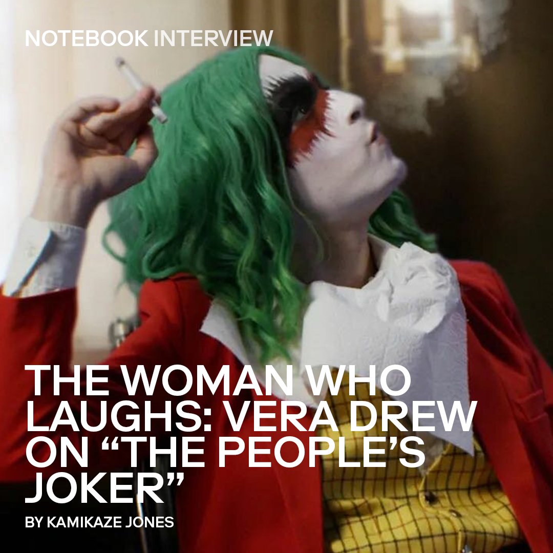In conversation with @kamikazejones_, gonzo polymath @VeraDrew22 talks sight gags, caped crusaders, and the pop-culture whiplash of her debut feature THE PEOPLE'S JOKER: mubi.com/notebook/posts…