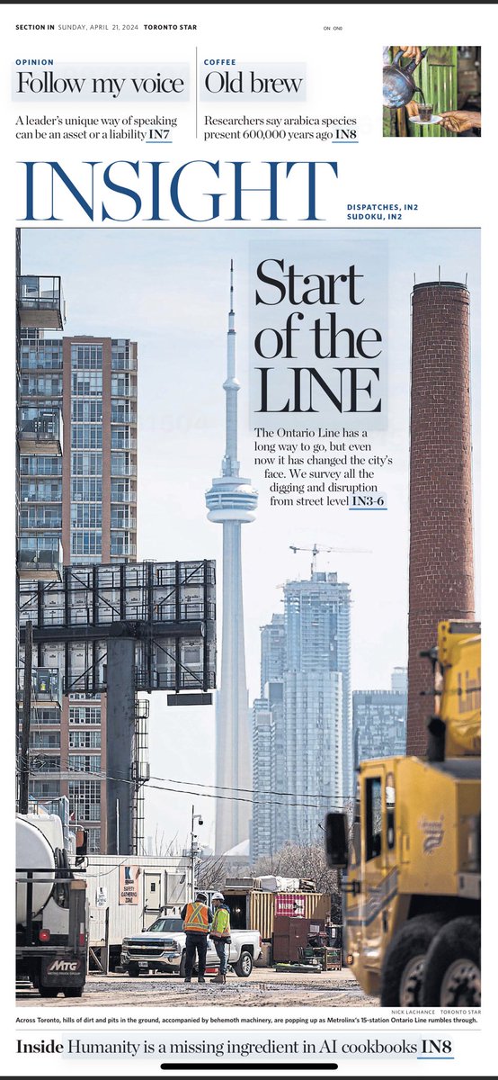 My latest for @TorontoStar: Trekked and tracked the whole 15.6 km of Metrolinx’s Ontario Line (yes, by foot) to see how it’s rumbling through local neighbourhoods🚊 thestar.com/news/gta/the-d…