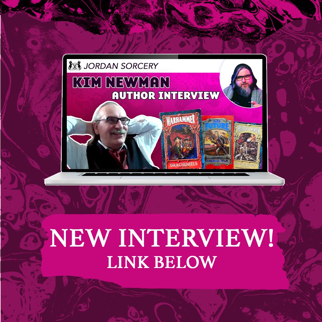 My latest interview is with a legendary author known by many names: the great enchanter of GW Books, Jack Yeovil, @AnnoDracula, and even to some - Kim Newman!

And what an interview it was; an absolute joy from start to finish!

#WarhammerCommunity #GWBooks #BlackLibrary