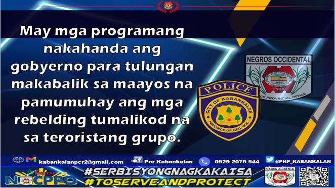 KabankalanPCR's tweet photo. #SerbisyongNagkakaisa
#ToServeandProtect
#SerbisyongNagkakaisaParasaBagongPilipinas
#BagongPilipinas https://t.co/eyf1vVQiVV