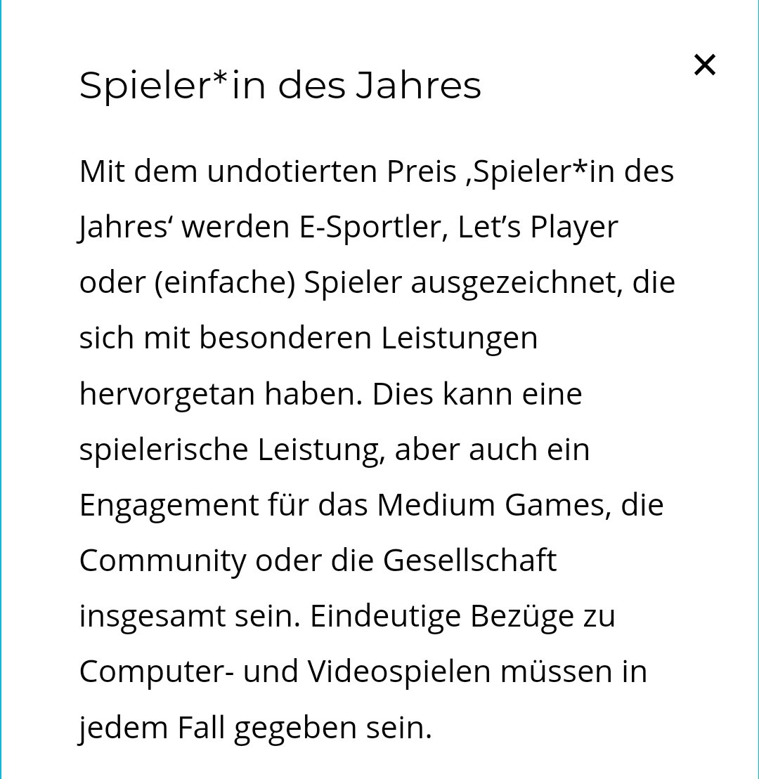 franzpeterma's tweet photo. @brundel74 @2SlyGuy @Scurrows Könnte argumentieren, dass alle Creator:innen Teil der Branche sind 🤷       Was den Hintergrund des Preises angeht, verweis ich halt einfach auf die DCP-Beschreibung, siehe Bild. Sag doch einfach, dass du Maurice doof findest. Ist ok. Aber argumentativ kommste anders net weit 🫤 https://t.co/F6r8z3iaKt