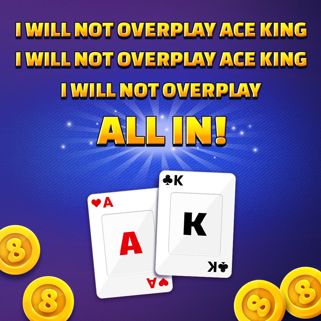 Loaded8sPoker's tweet image. 🚀Holding Ace-King in the hole cards is famously referred to as Big Slick since it is a slippery hand that one can easily lose a fortune over! 🤠#bigslick #annakornikova #spacecowboy #machinegun #pokerlingo