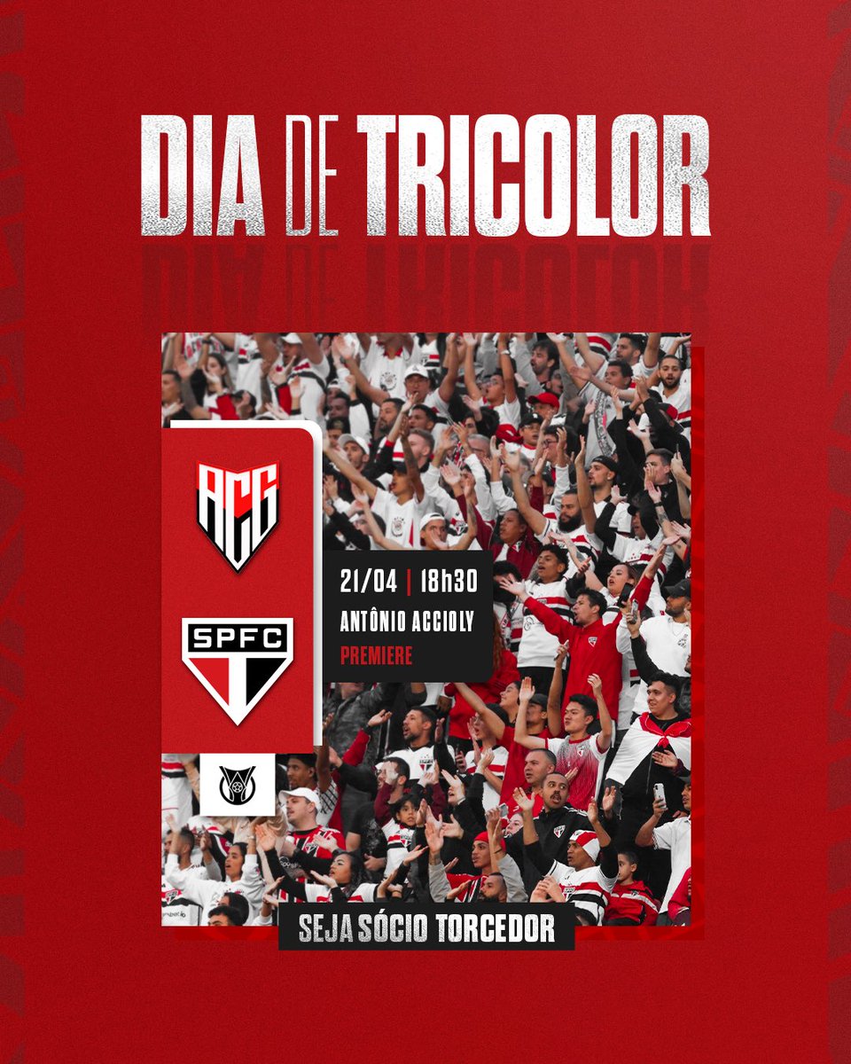 Prontos para mais um desafio no Brasileirão: é #DiaDeTricolor em Goiânia! 

Quem aí da #TorcidaQueConduz de GO estará presente? Comenta aí! 👊🏻

#SejaSócioTorcedor #VamosSãoPaulo 🇾🇪