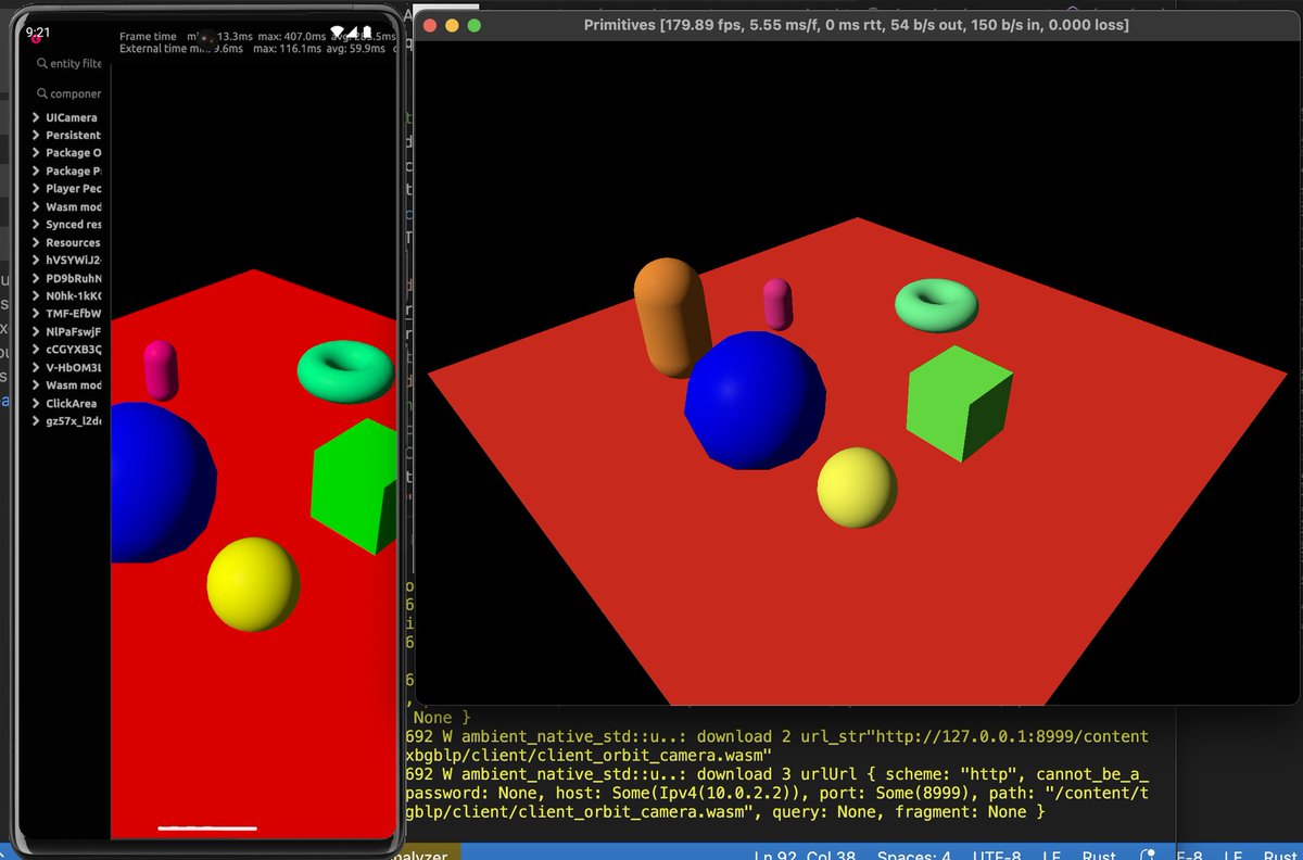 rustropy_gaming's tweet image. Finally, managed to port Ambient&apos;s wasm game into Android