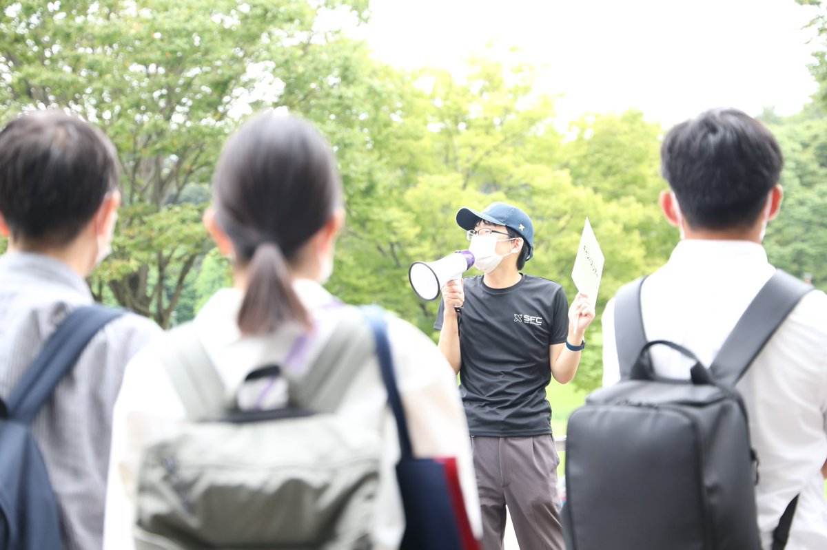 SFCUNION_fresh's tweet image. 活動紹介②
SFCオープンキャンパス🦆🌟
SFCでの学生生活や研究について知ってもらい、より魅力を感じてもらうイベント👏🏻
キャンパス一周を案内するキャンパスツアーや、受験生の質問に答える相談コーナーなど…盛りだくさん!
企画構想から当日スタッフまでできますよ🍀
過去の様子:@sfcOC_guide