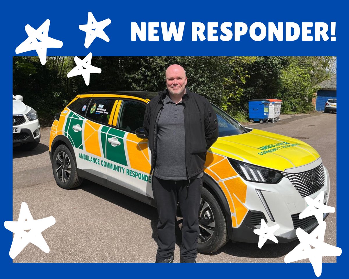 Huge congratulations to Stephen who passed the level 2 course this weekend, making him our newest recruit. Once signed off to go solo he’ll support his local community of Silverstone. @EMASNHSTrust @EMAS_CFR #newrecruit #ruralresponder #cfr #volunteer