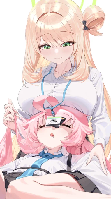 #ブルアカ#ブルーアーカイブ ノノミ&amp;ホシノ 