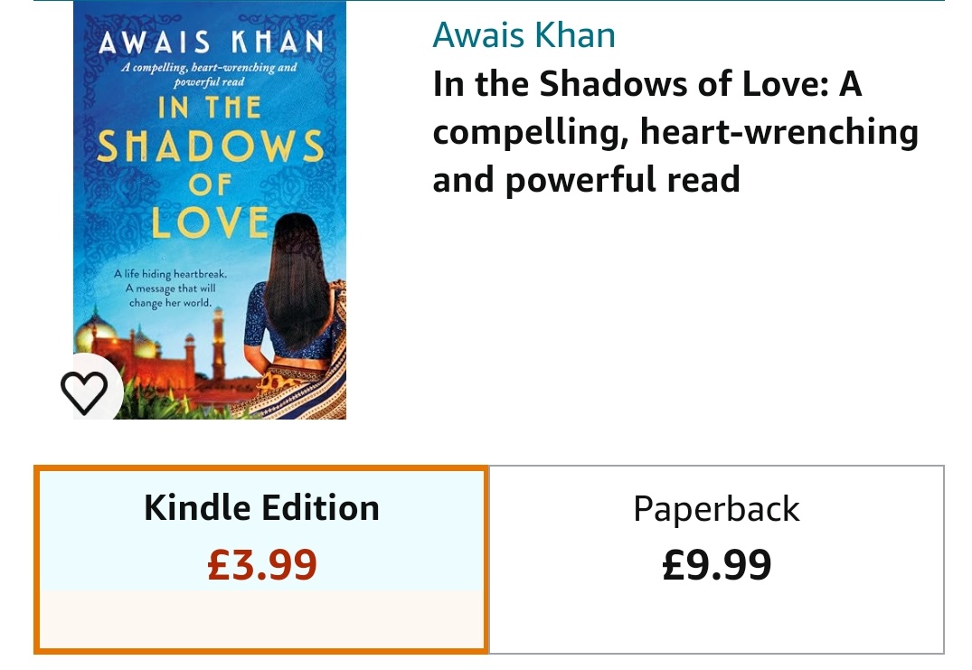 Looks like the ebook price for IN THE SHADOWS OF LOVE has been reduced to £3.99 for a Limited Time! Pre-Order now: amazon.co.uk/Shadows-Love-c… Return to Mona's Lahore - a city of secretive glamour and whispering elites. A life hiding heartbreak. A message that will change her world.