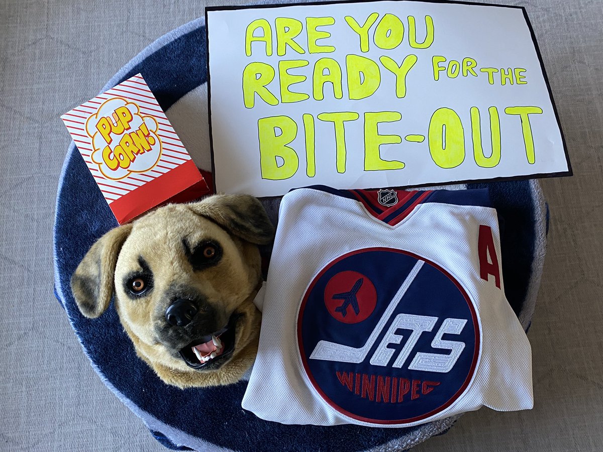 WinnipegsJet's tweet photo. @JayOnrait @JayOnSC 

Ruhro Jay,

After 2 years in hiding…. Jets Dog is back tonight in 211 Row 1!

And this time, he’s hungry…!

#gojetsgo #whiteout2024 #jetsdog #letsfngo https://t.co/UG1jkcVdbQ