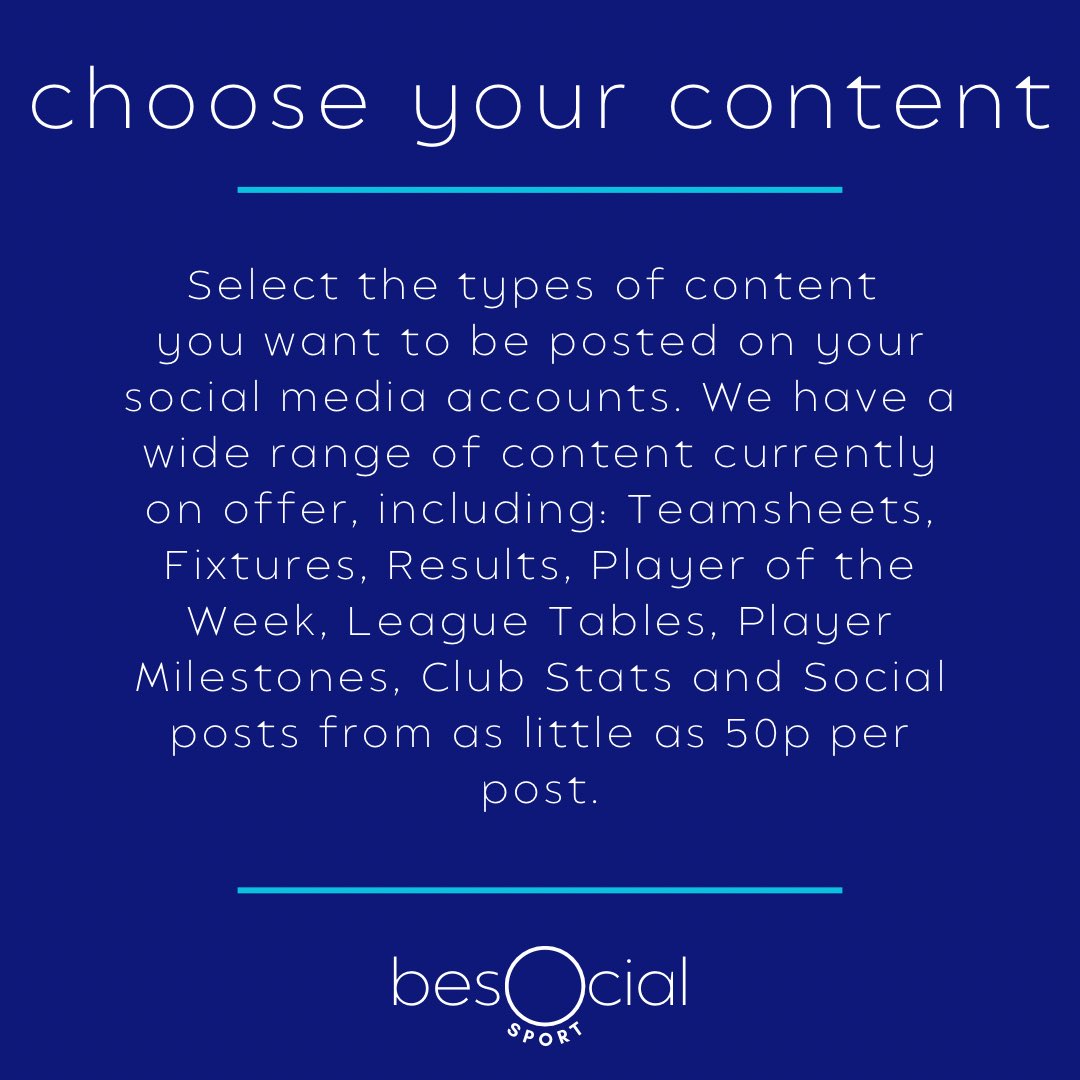 besocialsport's tweet photo. How It Works

It takes just four simple steps to sign up to Be Social Sport and improve your club’s social media image!

Drop us a DM or email info@besocialsport.com today to get started!

#besocial #besocialsport #socialmedia #cricketsocials #sportsmedia #sportsgraphics https://t.co/4MsNKhtj0K