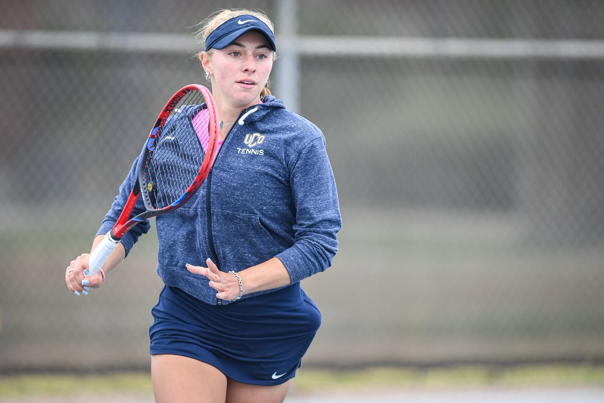 Central Oklahoma tennis celebrated its lone senior, All-American Blythe Buntrock, yesterday then whipped up on Emporia State 6-1 in Edmond @TennisUco