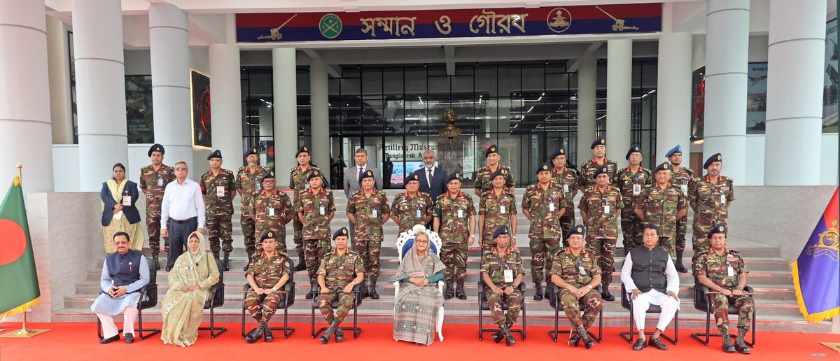 HPM #SheikhHasina inaugurated the newly constructed '#Bangabandhu #SheikhMujib Battery Complex' at Halishahar cantonment in #Chittagong this morning. The PM then visited the Artillery Museum set up at the newly constructed 'Bangabandhu Sheikh Mujib #BatteryComplex'.

#Bangladesh