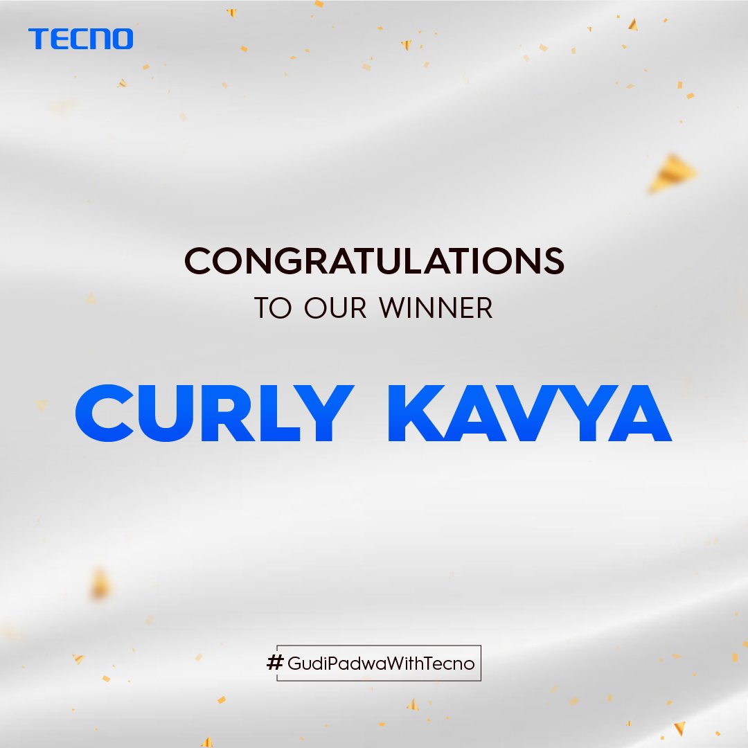 We're thrilled to announce the winner of our Gudi Padwa photo contest! 📸 Congratulations, Your vibrant capture truly embodies the spirit of the festival. Thanks to all who joined! Stay tuned for more exciting contests! #GudiPadwaWithTecno #Tecnosmartphone