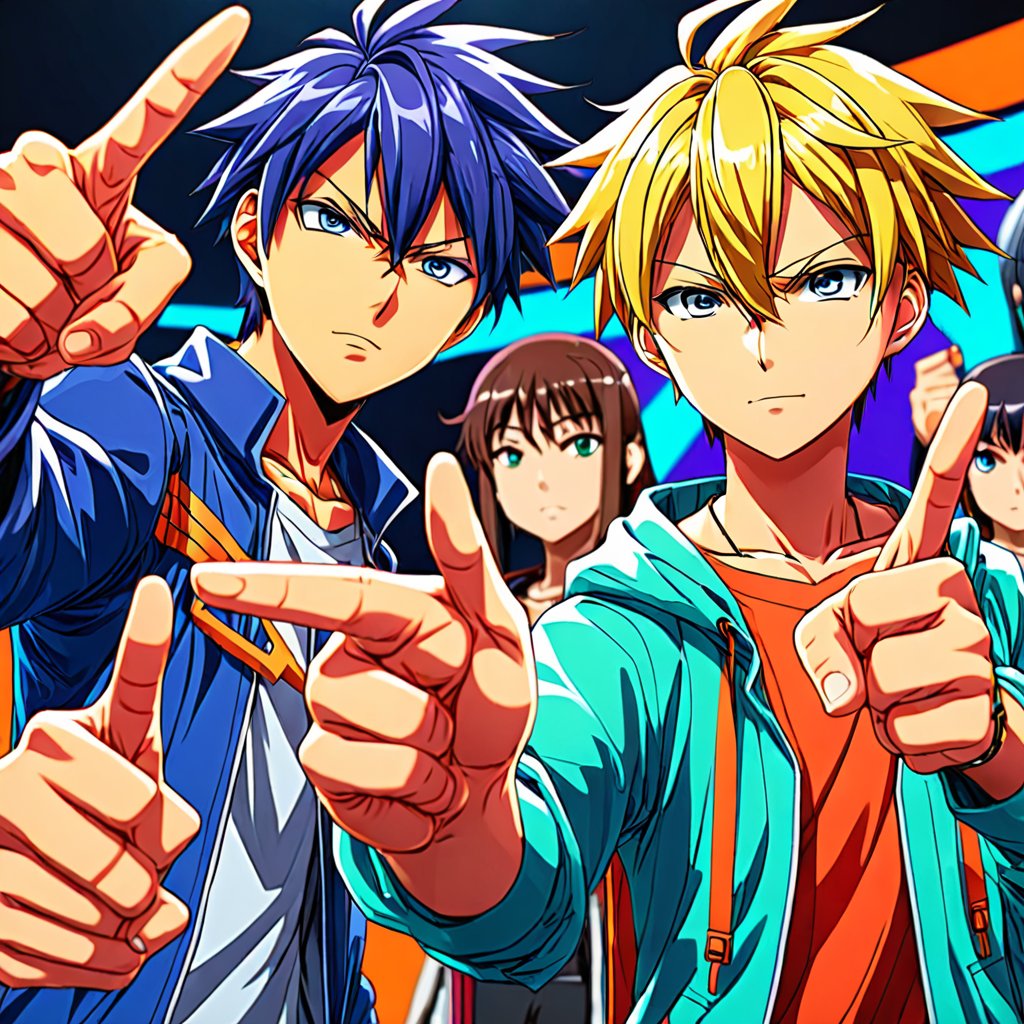 0Naaoomy0's tweet photo. かつて、日本のアニメ界を席巻した「人さし指キャラ」というブームがあった。このブームの発端は、あるアニメキャラクターが人さし指を立てている絵がSNS上で拡散されたこと。その後、続々と人さし指キャラが登場し、アニメファンを中心に大きな人気を博した。しかし、このブームはいつの間にか収束し、今では人さし指キャラを見かけることはほとんどなくなった。このブームがなぜ起こり、なぜ消えたのかについては、謎に包まれている。
